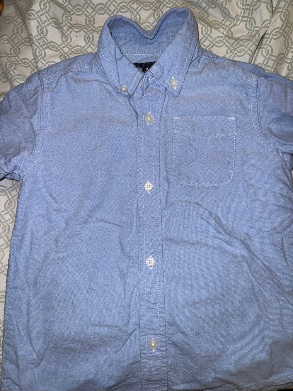 🏖️10 items for $20☀️ Place boys  Light Blue Button-Down Shirt with Chest Pocket